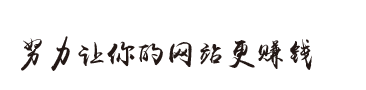 口号：努力让你的网站更赚钱！